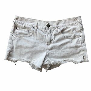 Free People White Denim Women Shorts